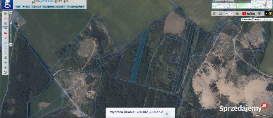 Sprzedam las mieszany z gruntem 139 ha Turza Wielka