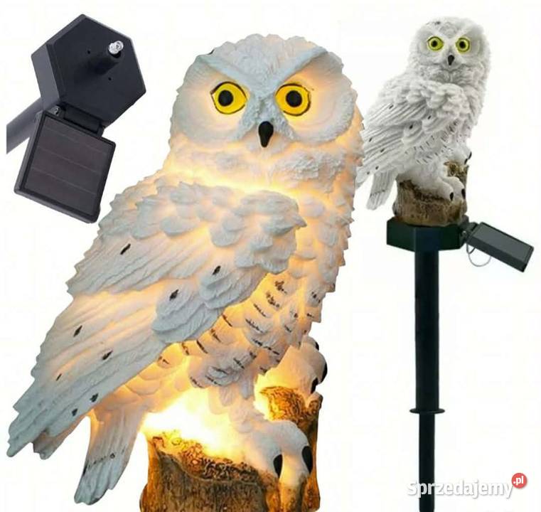 Lampa solarna w kształcie sowy Bukówka