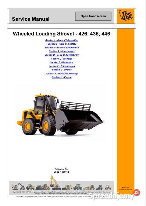 JCB 426 436 446 instrukcja naprawy