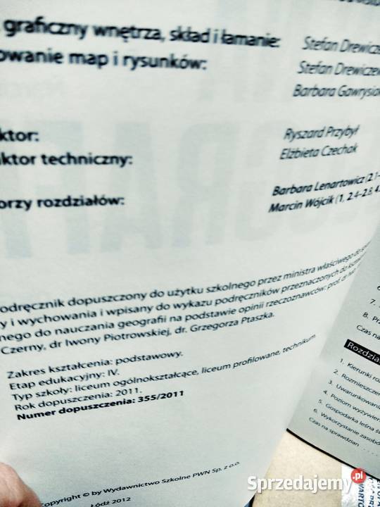Czas na geografię zakres podstawowy podręcznik Antykwariat Warszawa