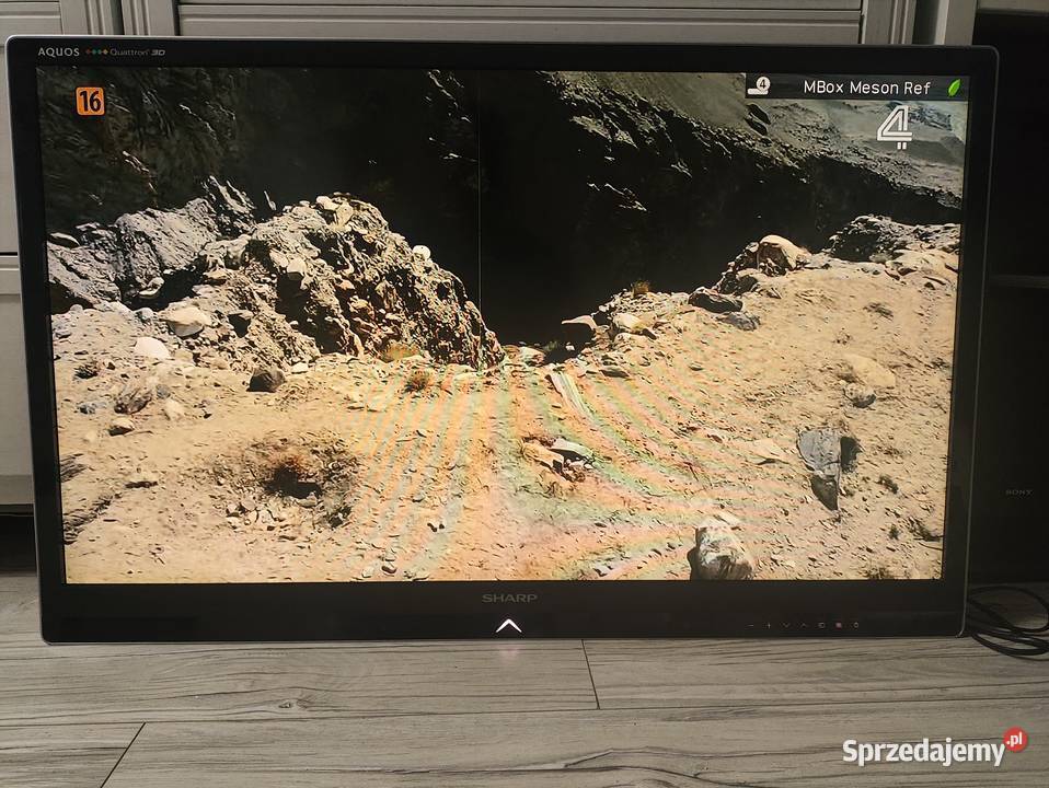 SHARP LC40LE830E 40 2 linie na ekranie odbiór Warszawa