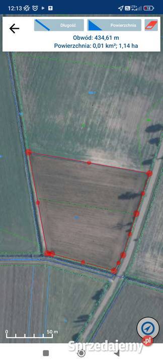 Sprzedam działkę rolną inwestycyjna z Krzesk-Majątek