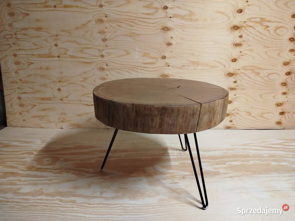 Stolik kawowy z plastra dębu Olsztyn