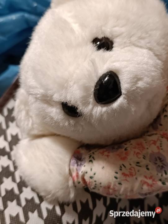 miś z poduszką pluszak zabawka pluszowa maskotka