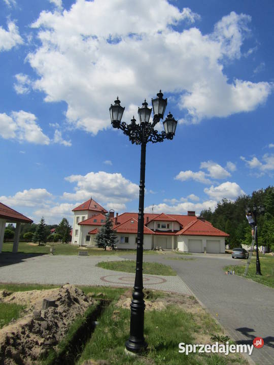 oświetlenie żeliwna lampa uliczna H460 latarnia Gołdap