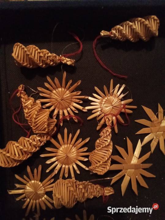 Słomiane bombki PRL Warszawa