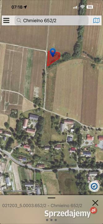 Działka strumyku Chmielno