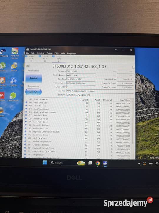 Dysk 500GB Seagate Laptop Thin Super stan mało 2,5” Łódź