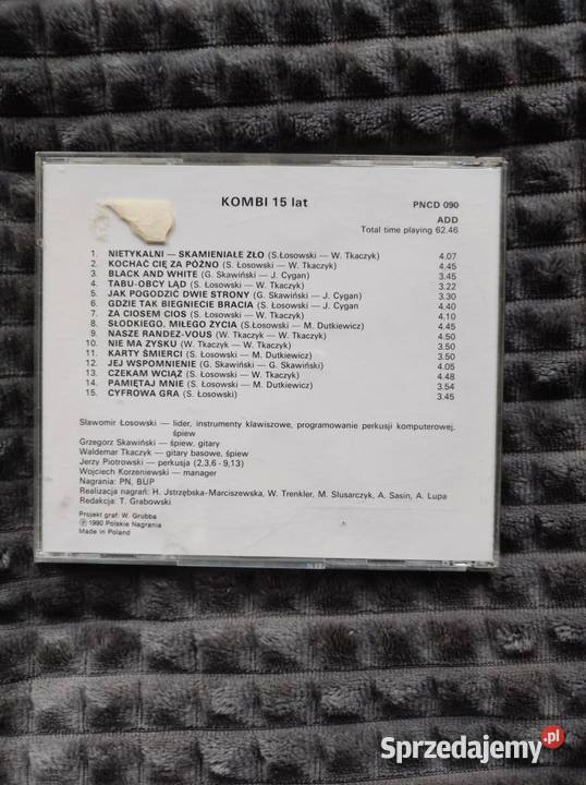 kombi 15 LAT 1990 CD kolekcjonerska płyta cd rock Kielce