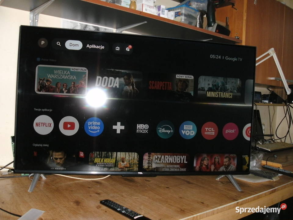 TV 43 4K UHD Smart TV z WiFi GoogleTV YouTube Telewizory Karlino