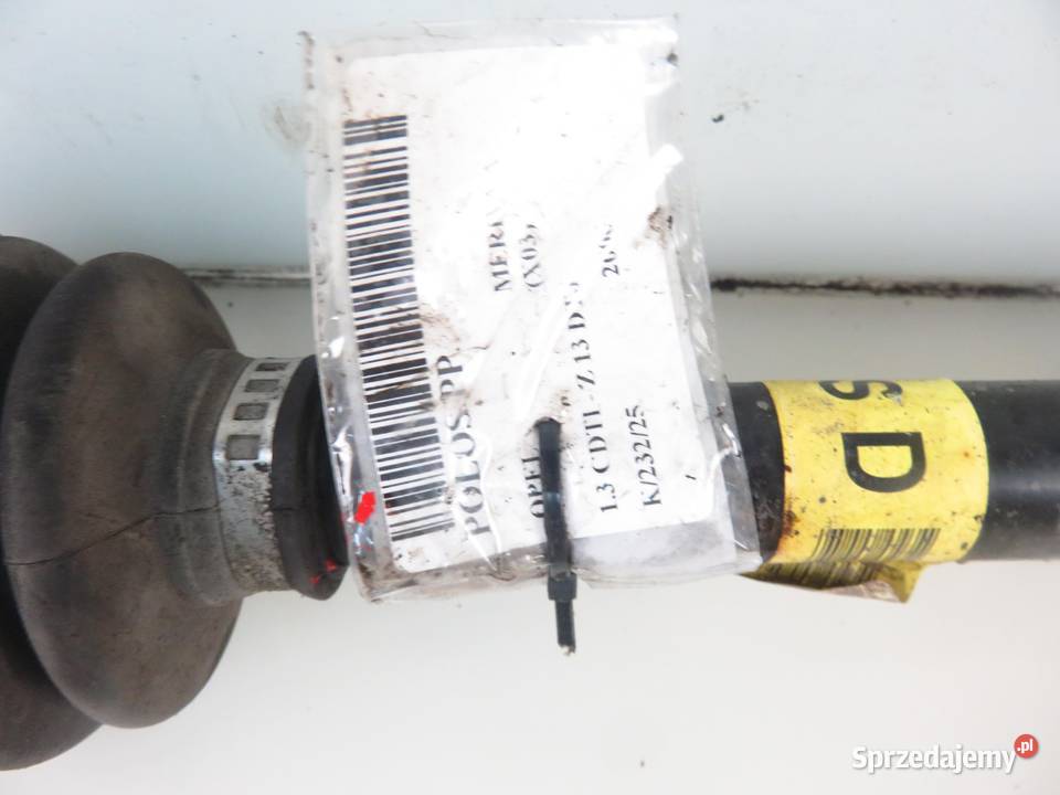 PÓŁOŚ PRAWA PRZEDNIA OPEL MERIVA A 13 CDTI osobowe