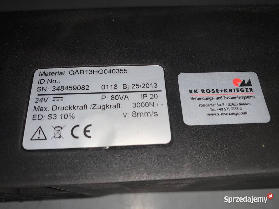 RK RoseKrieger QAB13HG040355 Multilift pressure Warszawa