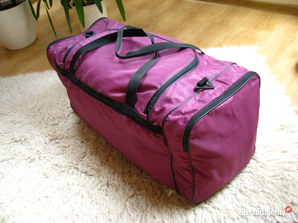 Duża mocna torba turystycznosportowa 3komorowa