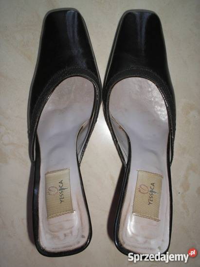 Eleganckie czarne buty na obcasie rozmiar 38 Kraków