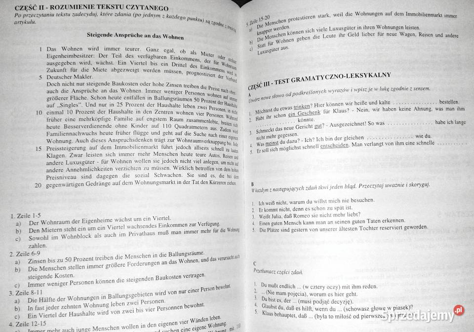 Tematy i zagadnienia maturalne niemiecki Cz 2 Chełm