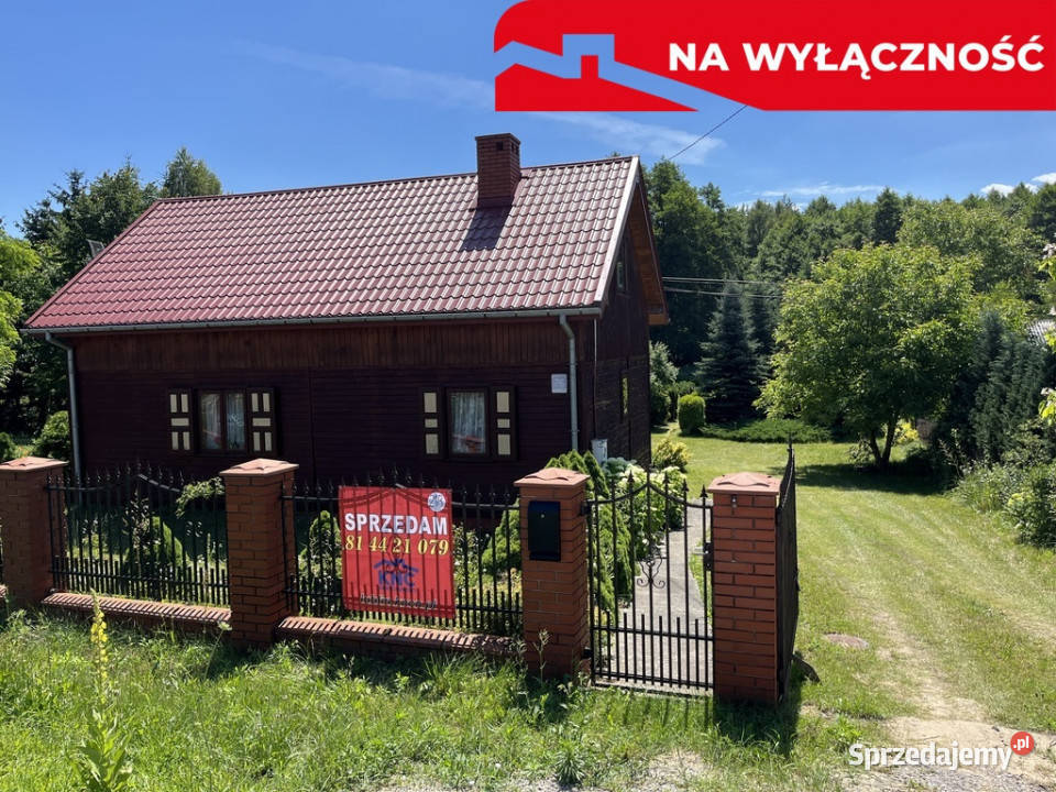 Dom wykonany z drewna w Lipie Miklas gm Lipsko mazowieckie Lipa-Miklas