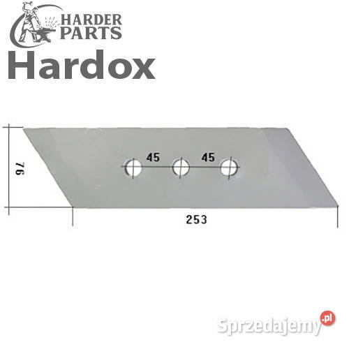 Dłuto 100ha HARDOX 930771270L części do pługa Suwałki