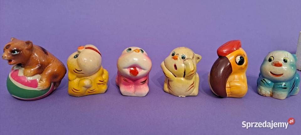 CHIŃSKIE GIPSOWE TEMPERÓWKI lata 80 komplet 6 Kraków