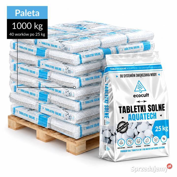 Tabletki solne AQUATECH paleta 1000 dostawa