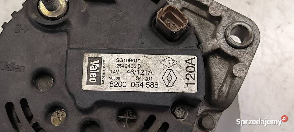 ALTERNATOR RENAULT SCENIC I LIFT 8200054588 kujawsko-pomorskie Lipno sprzedam