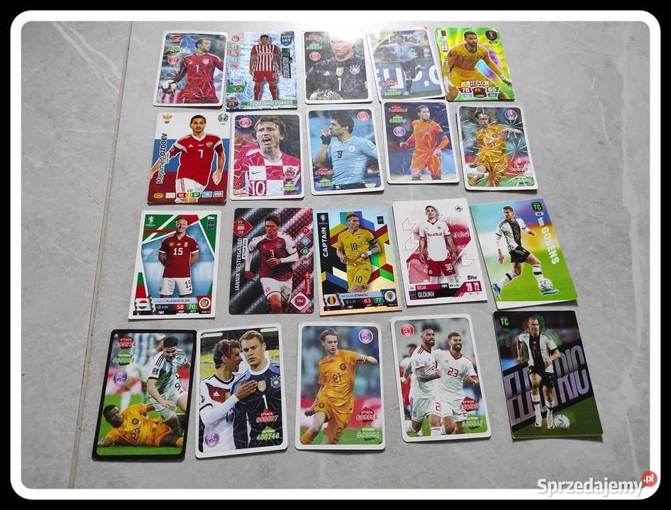 Karty piłkarskie mix różne 20 sztuk Płock