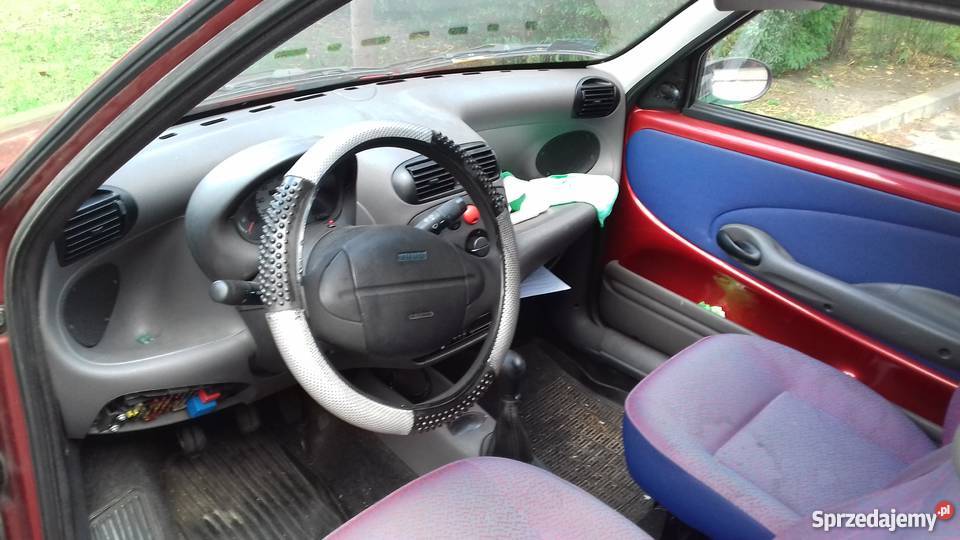 Fiat Seicento 11 SPI 1999 wiśniowy mazowieckie Pruszków
