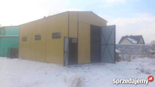 Garaż Blaszany 6x10 Bramy 45 m Profil zamknięty