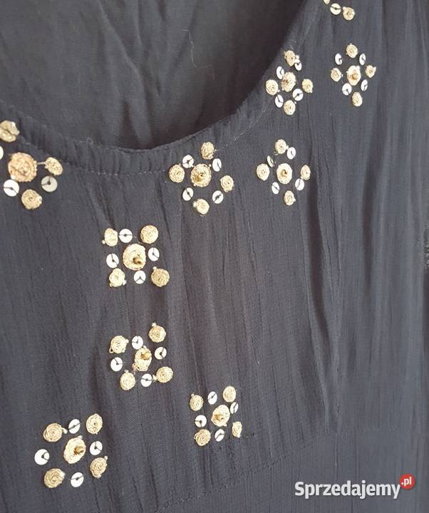 Sukienka vintage 38 M prosta lata 90te krepa Rozmiar 38(M) Spódnice i sukienki zachodniopomorskie Szczecin