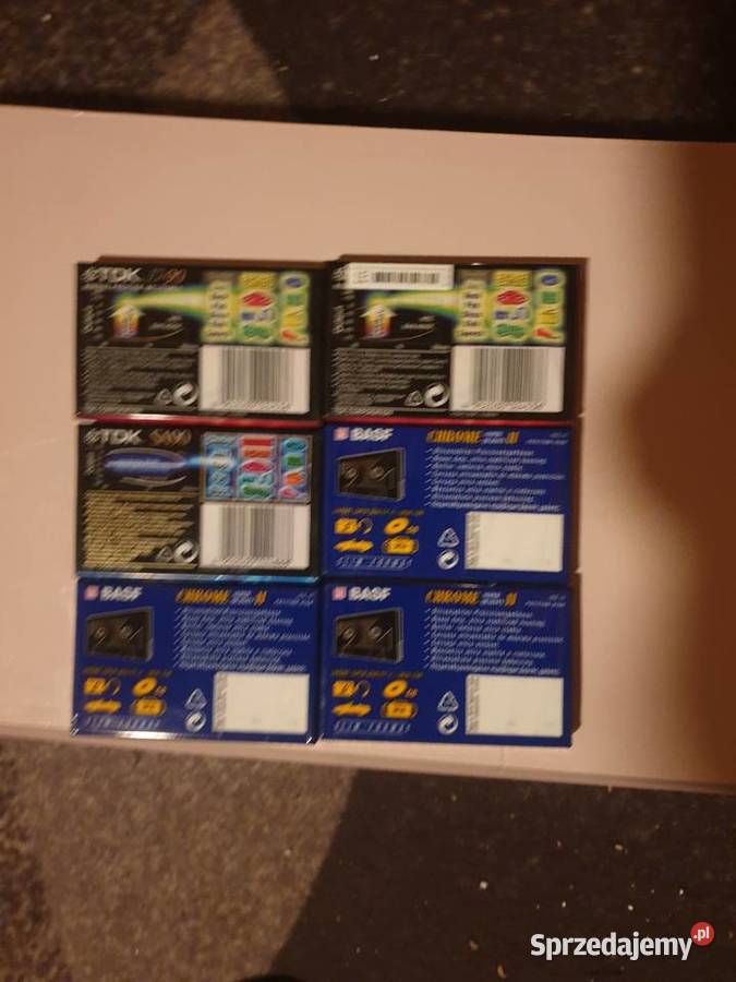 Kasety magnefonowe tdk i basf 90 nowe 6 sztuki Leżajsk