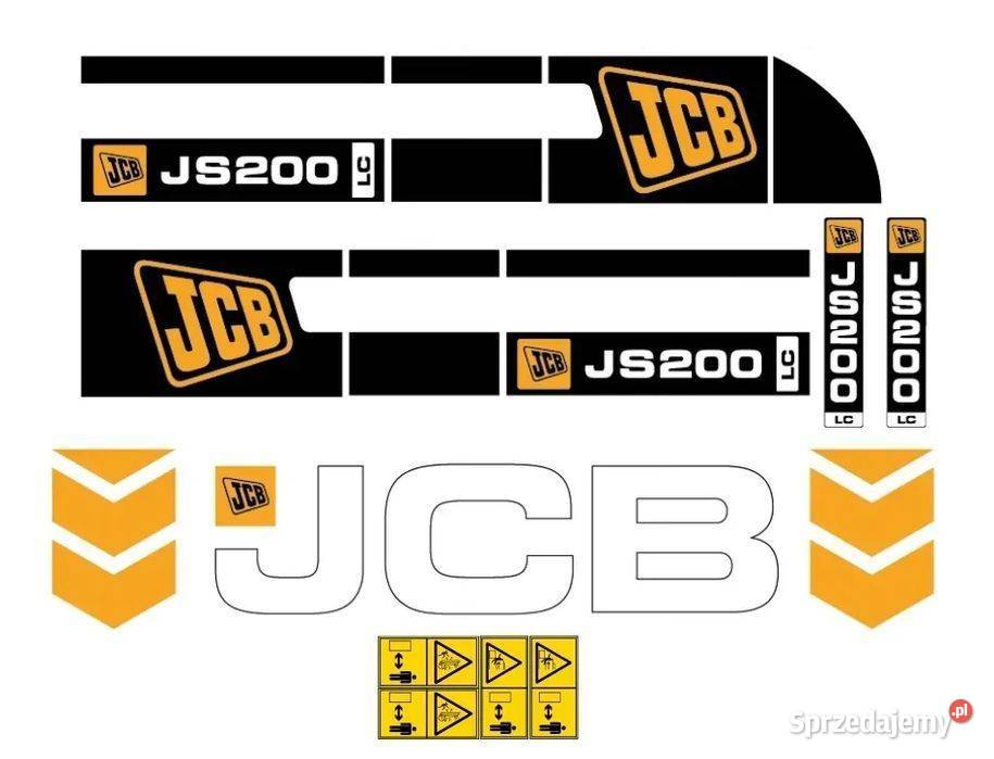 Naklejki oklejenie naklejka JCB JS200LC Janików