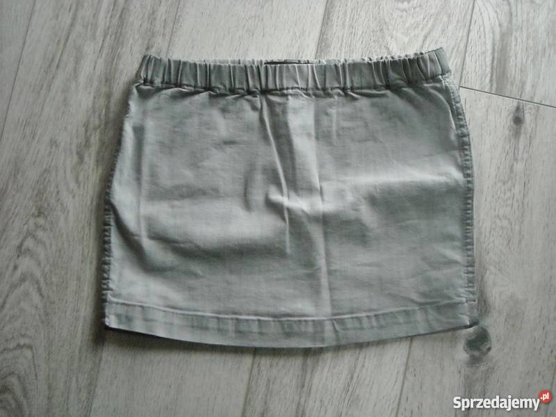 szara jeansowa spódniczka xs szary/srebrny Lubartów