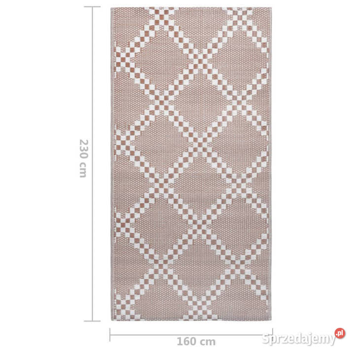 Dywan na zewnątrz brązowy 160x230 PP WM310434 sprzedam