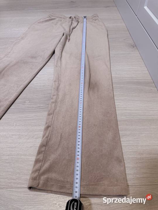 Dres S 36 welurowy HM beżowy dresy bluza kompel Pozostałe Warszawa