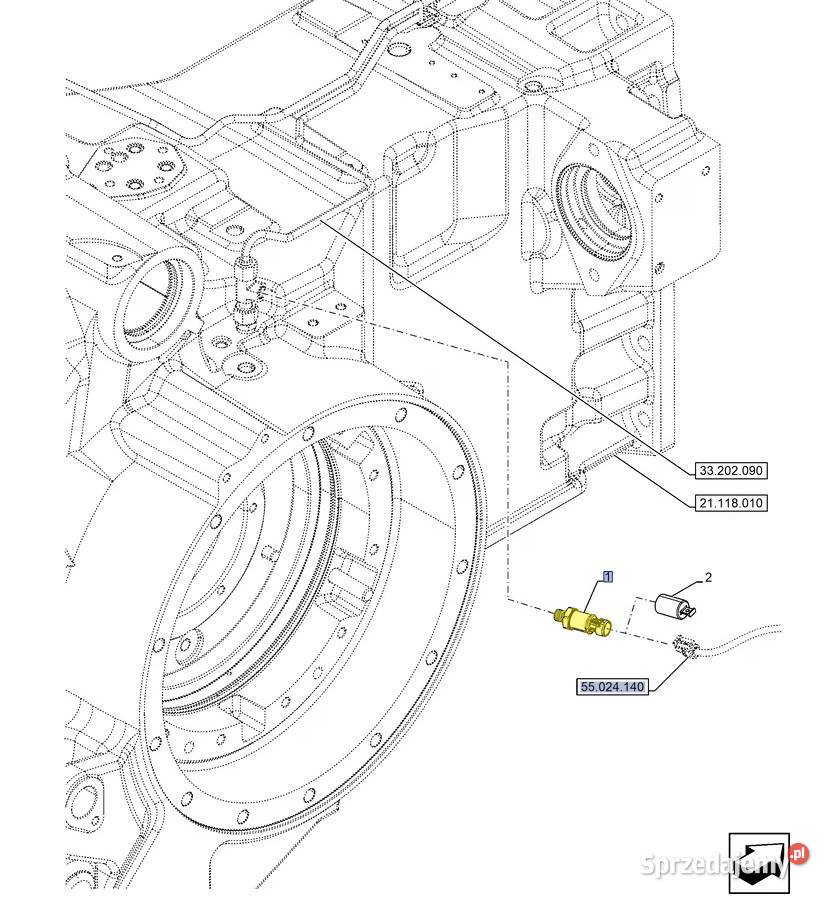 Czujnik ciśnienia oleju skrzyni Case Holland podlaskie Białystok