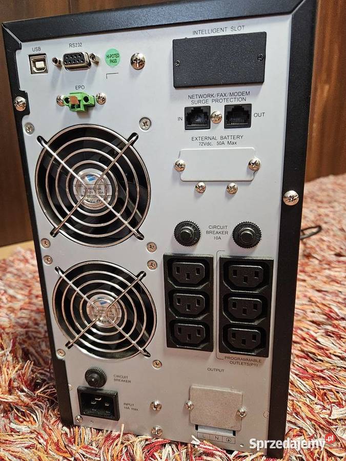 3000VA2400WDuży mocnyZasilacz awaryjny UPS Power Barlinek