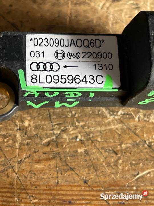 Czujnik uderzenia 8L0959643C AUDI A3 8L osobowe Motoryzacja Margonin