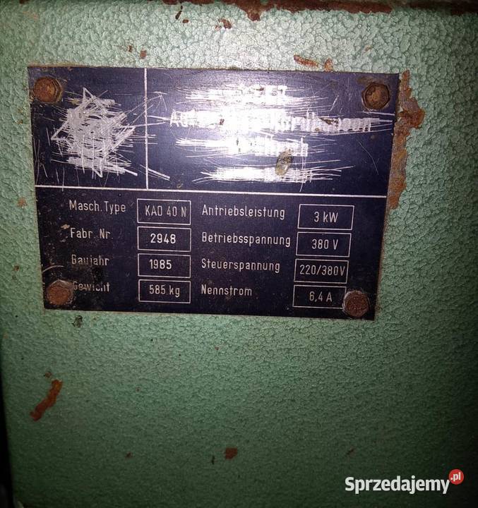 Wyrówniarko grubościówka SBN Wejherowo