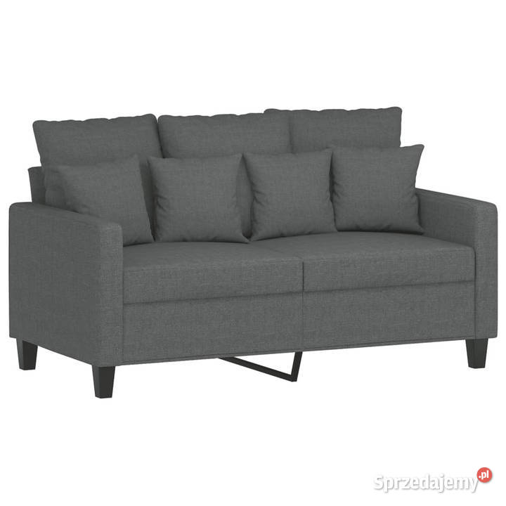 Sofa 2osobowa ciemnoszara 120 tapicerowana