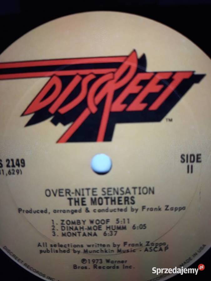 Archiwum jazzprog rocka FRANK ZAPPA Over Nite podkarpackie Rzeszów