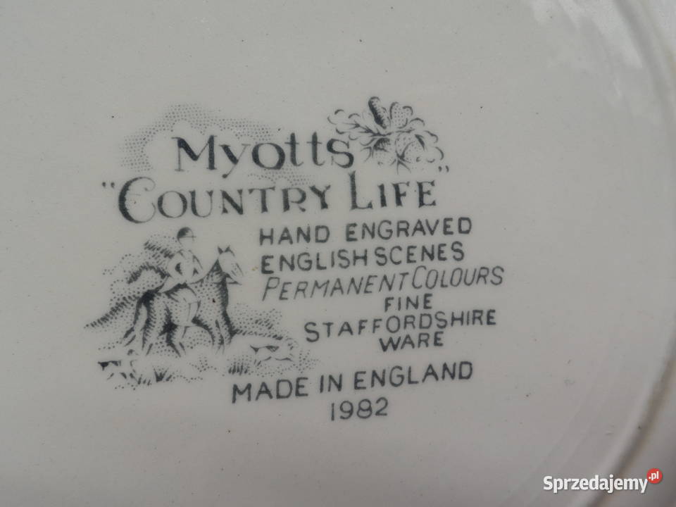 Talerzyki deserowe z serii Myott Country Life Porcelana i szkło Raszków sprzedam