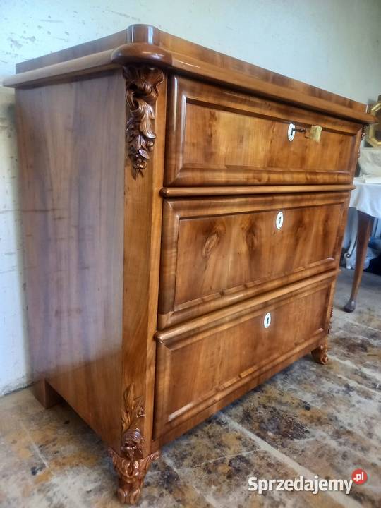 Komoda czereśniowa politurowana dolnośląskie Mirsk