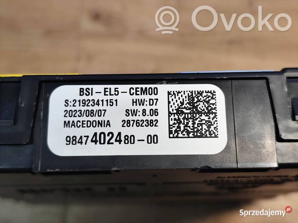 CITROEN C3 III MODUL STEROWNIK BSI BSM SKRZYNKA sprzedam