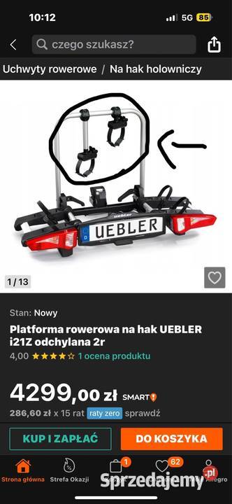 Bagażnik rowerowy na hak UEBLER i21Z odchylana Bagażniki Kluczbork