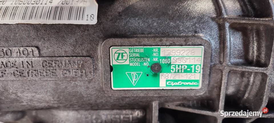 PORSCHE CAYMAN S 987 SKRZYNIA BIEGÓW A8721 5HP19 osobowe