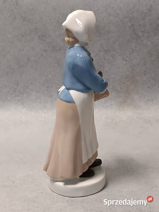 LIPPELSDORF Figura porcelana Kobieta z rybą Gdańsk