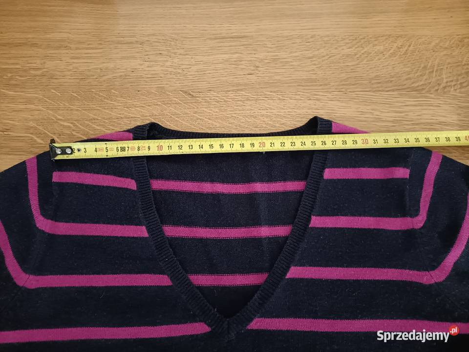 Sweter w paski 40 fioletowy Białystok