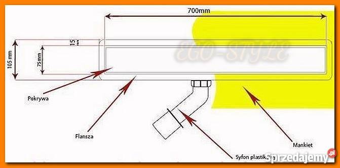 R700Cover ROSZAN odpływ liniowy L70 Dąbrowa Tarnowska