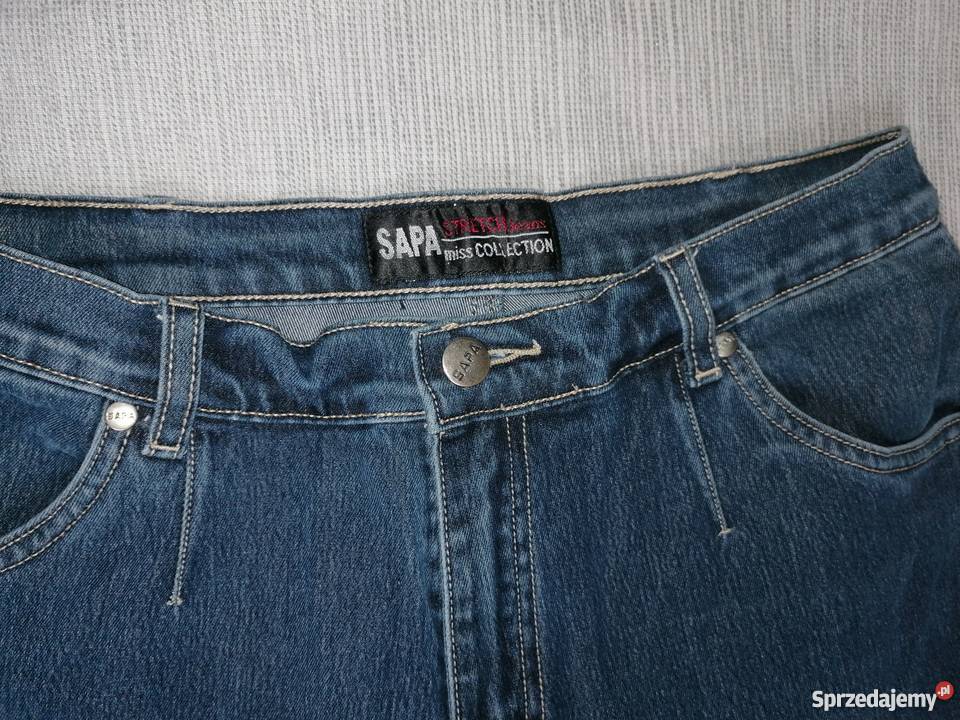 SPODNIE JEANSOWE SAPA STRETCH RW 30L 32 Spodnie Łódź