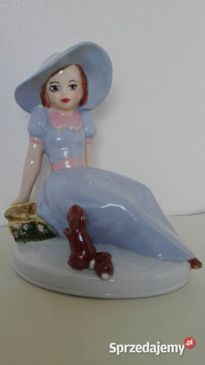 Figurka porcelanowa Dziewczyna z królikami Poznań
