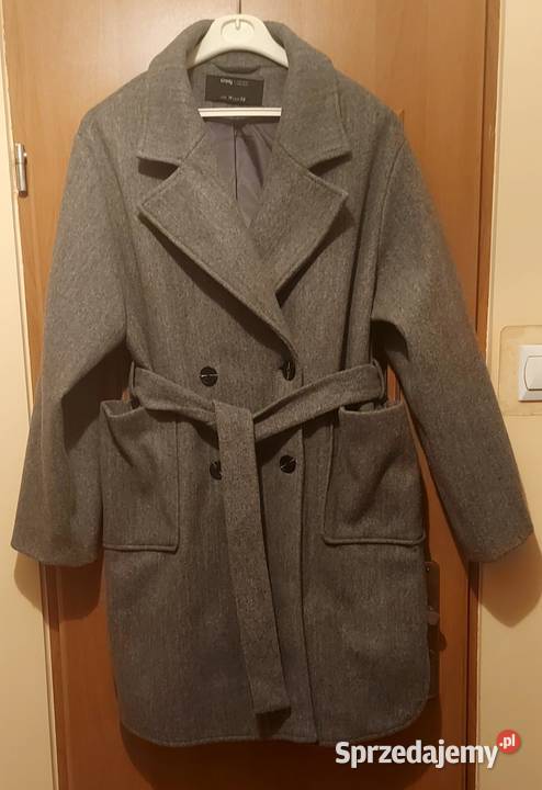 Szary płaszcz rozmiar M